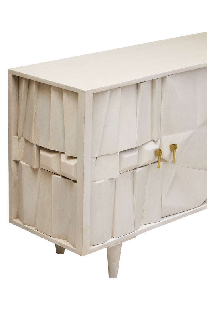 Arvion Mango Wood Sideboard - White Wash