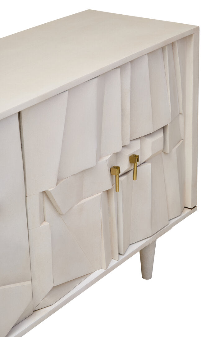 Arvion Mango Wood Sideboard - White Wash