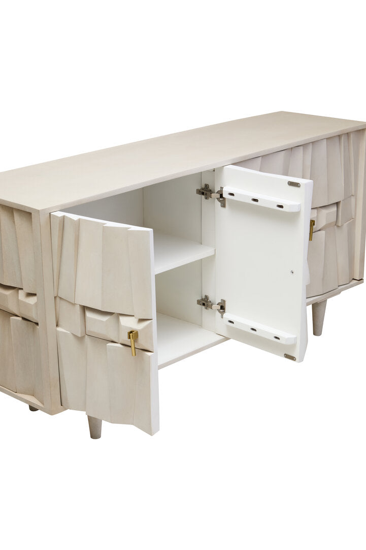 Arvion Mango Wood Sideboard - White Wash