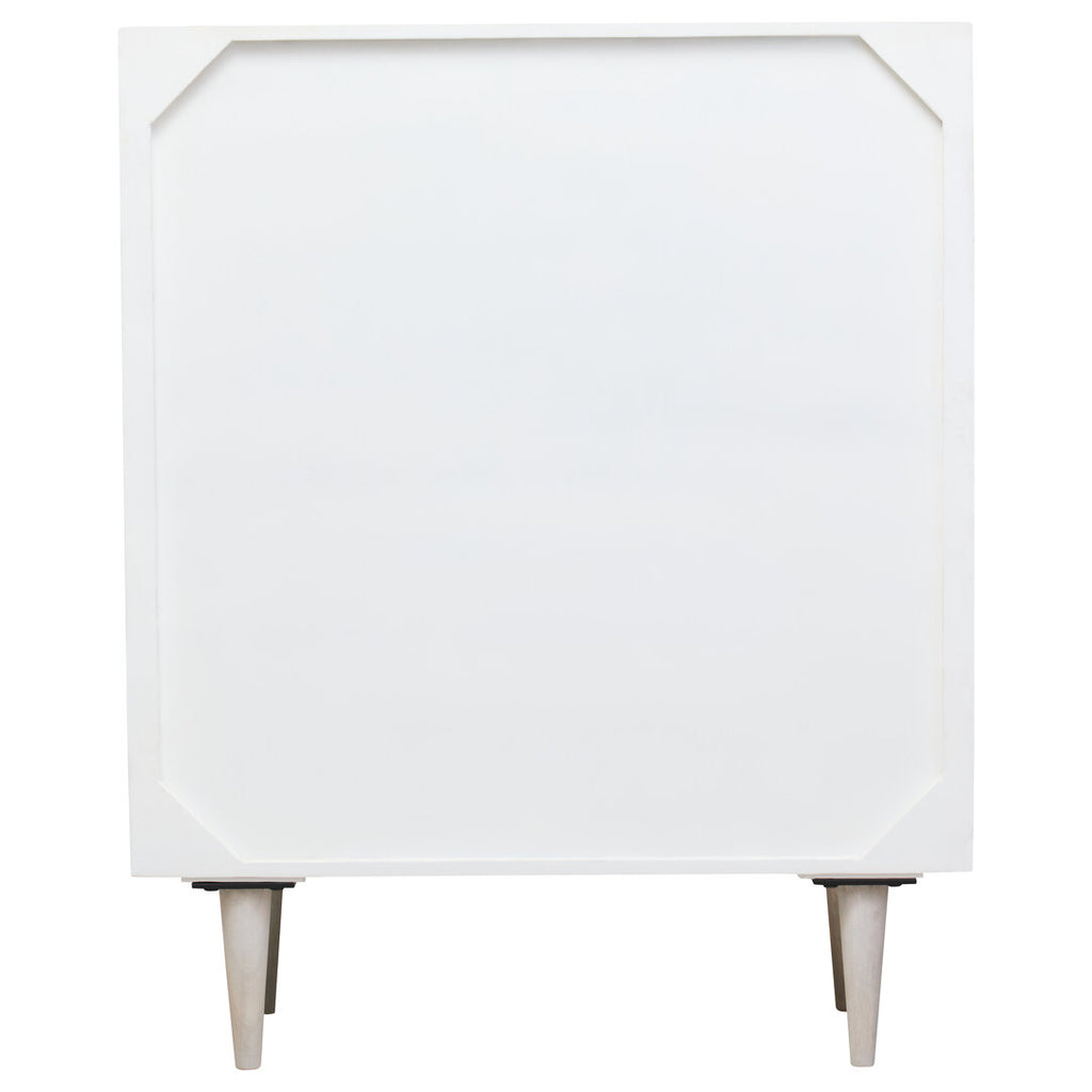Arvion Mango Wood Cabinet - White Wash