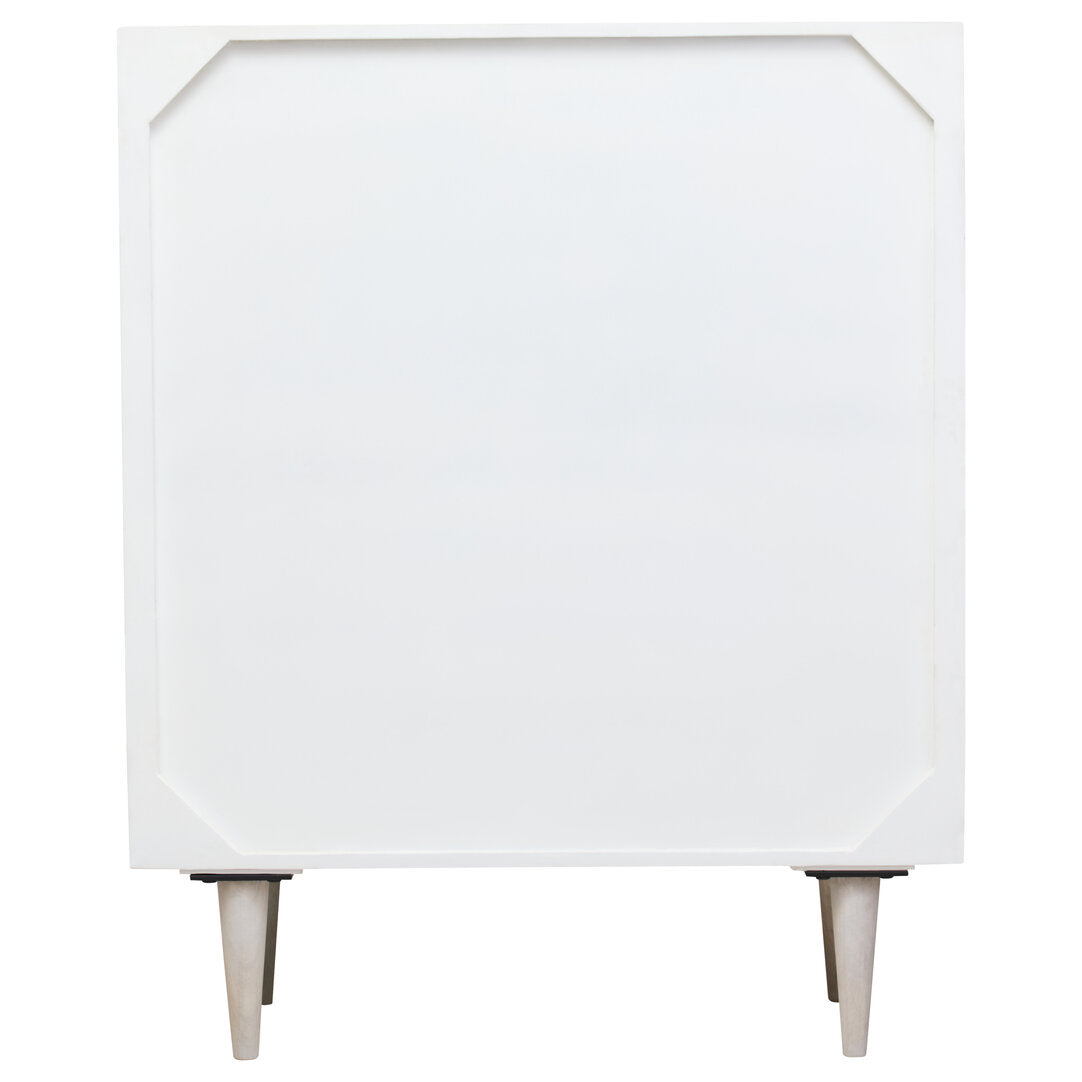 Arvion Mango Wood Cabinet - White Wash