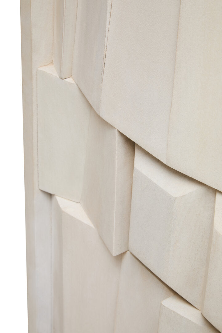 Arvion Mango Wood Cabinet - White Wash