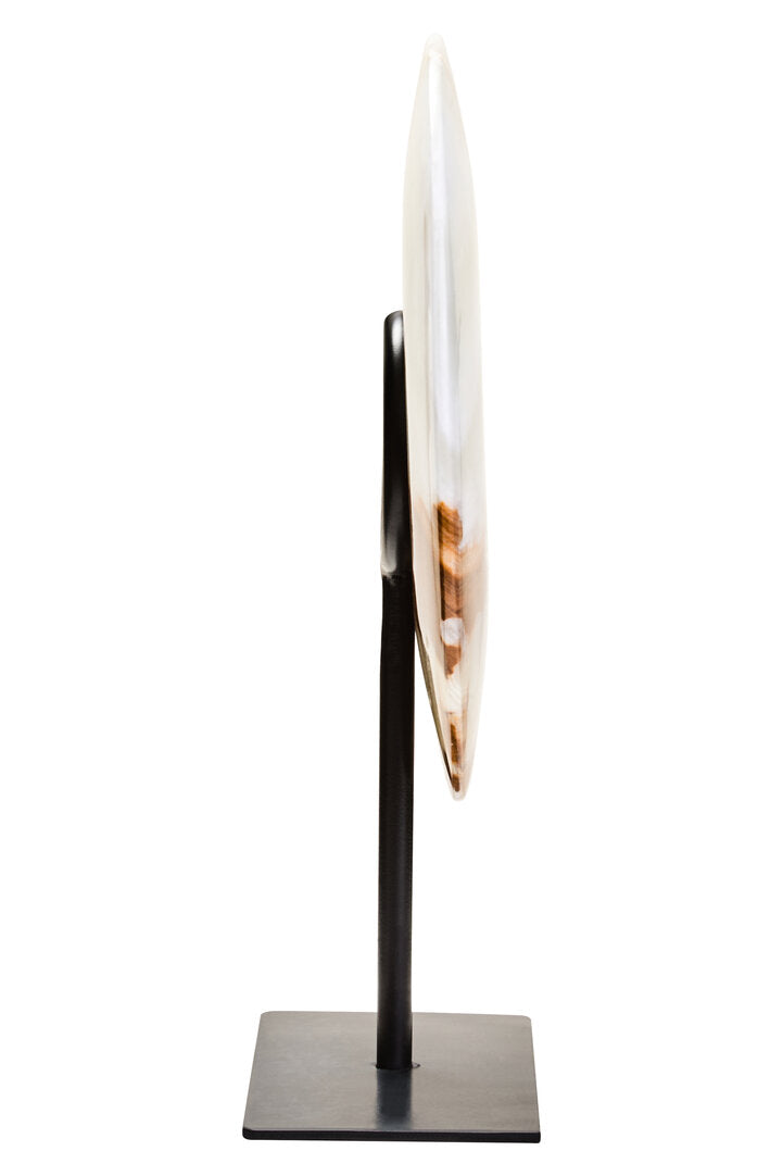 Vona Round Onyx Disc Sculpture - Small