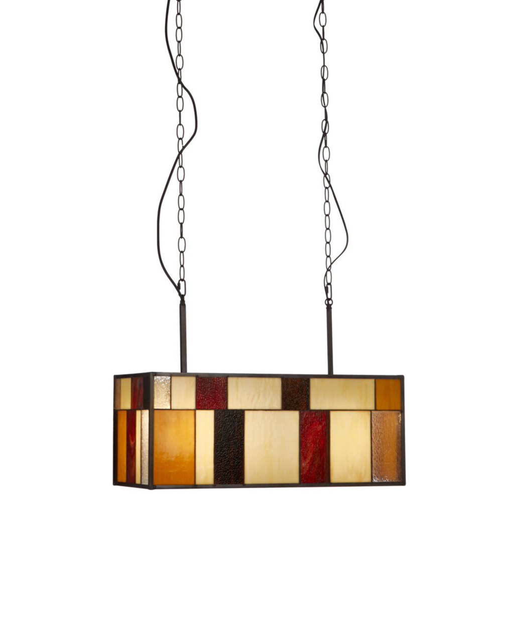 Marmont Stained Glass Deco Rectangular Sky Pendant