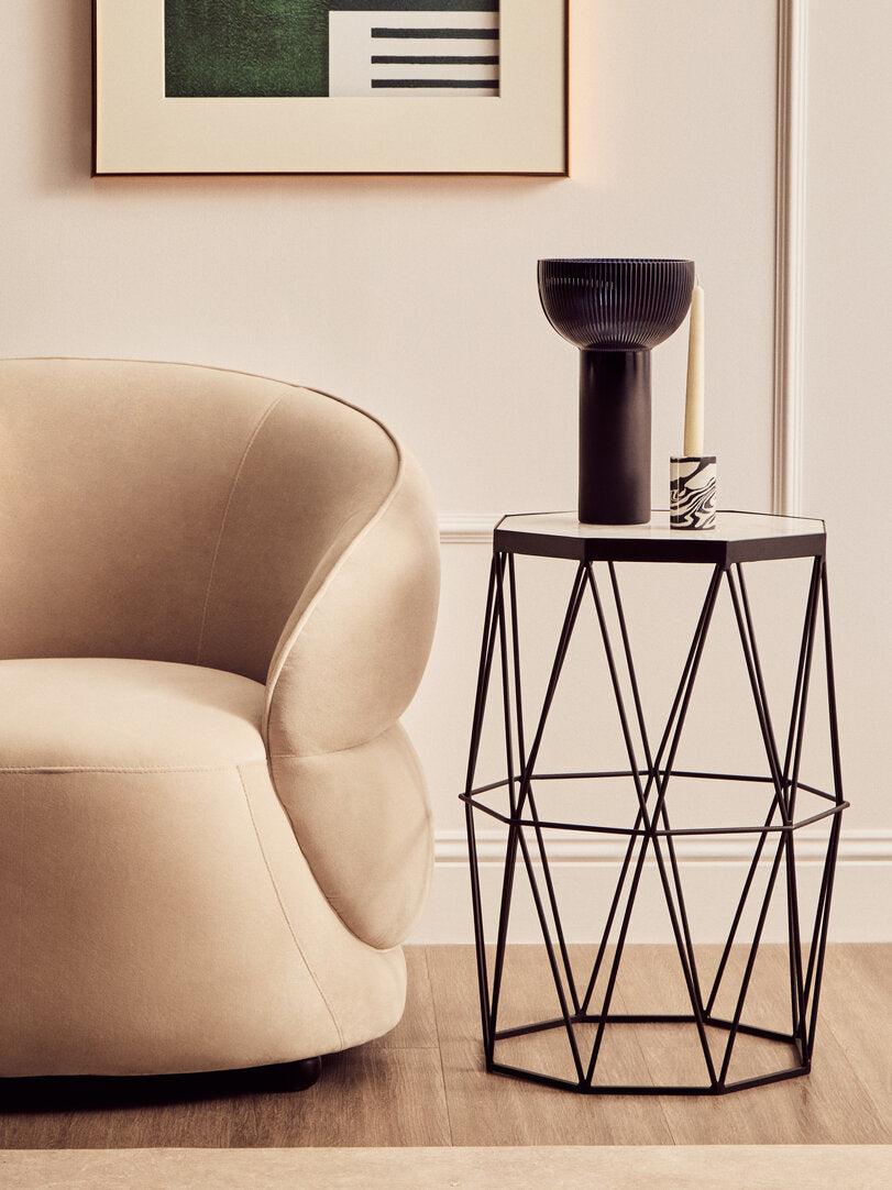 Fina Blue Glass Vase - Large