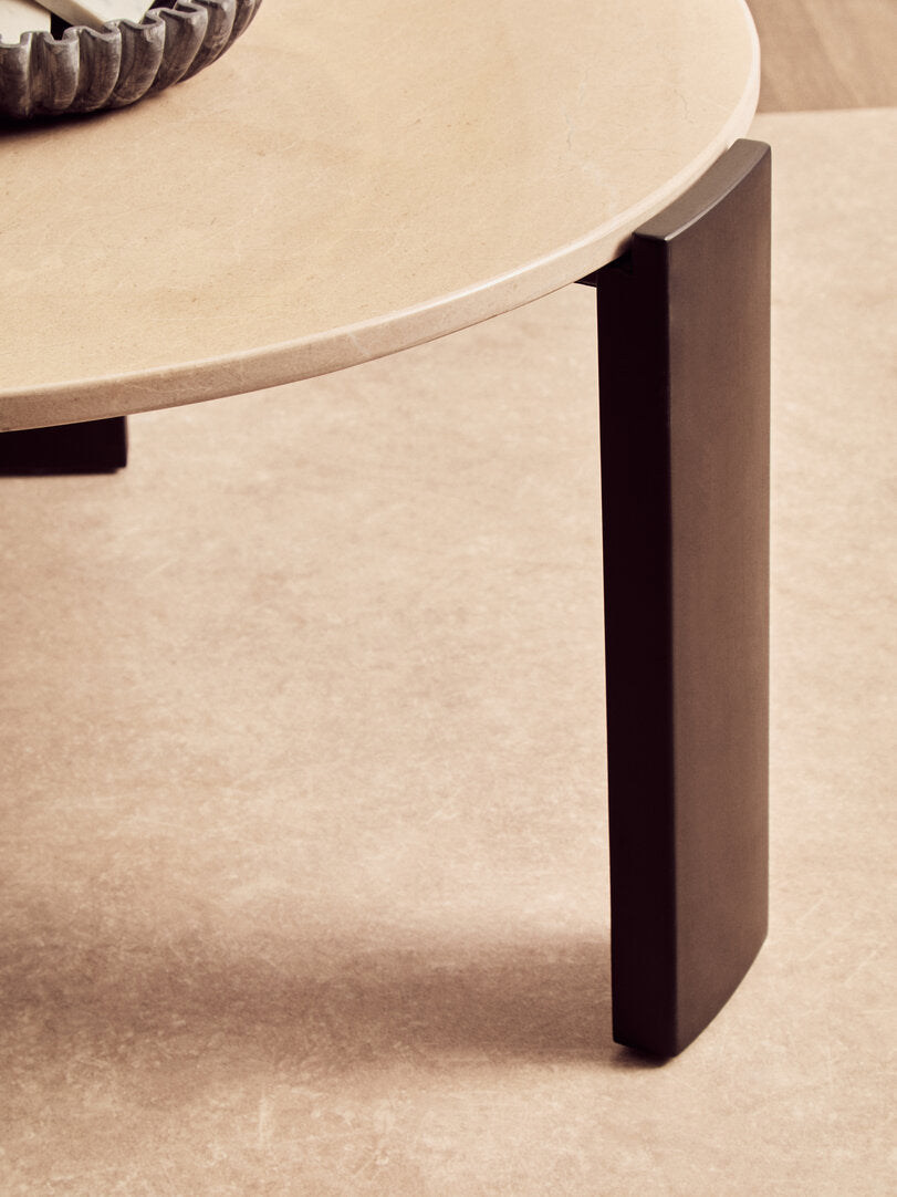 Palisades Coffee Table - Large - Cream Marble