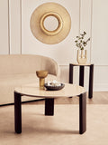 Palisades Coffee Table - Large - Cream Marble
