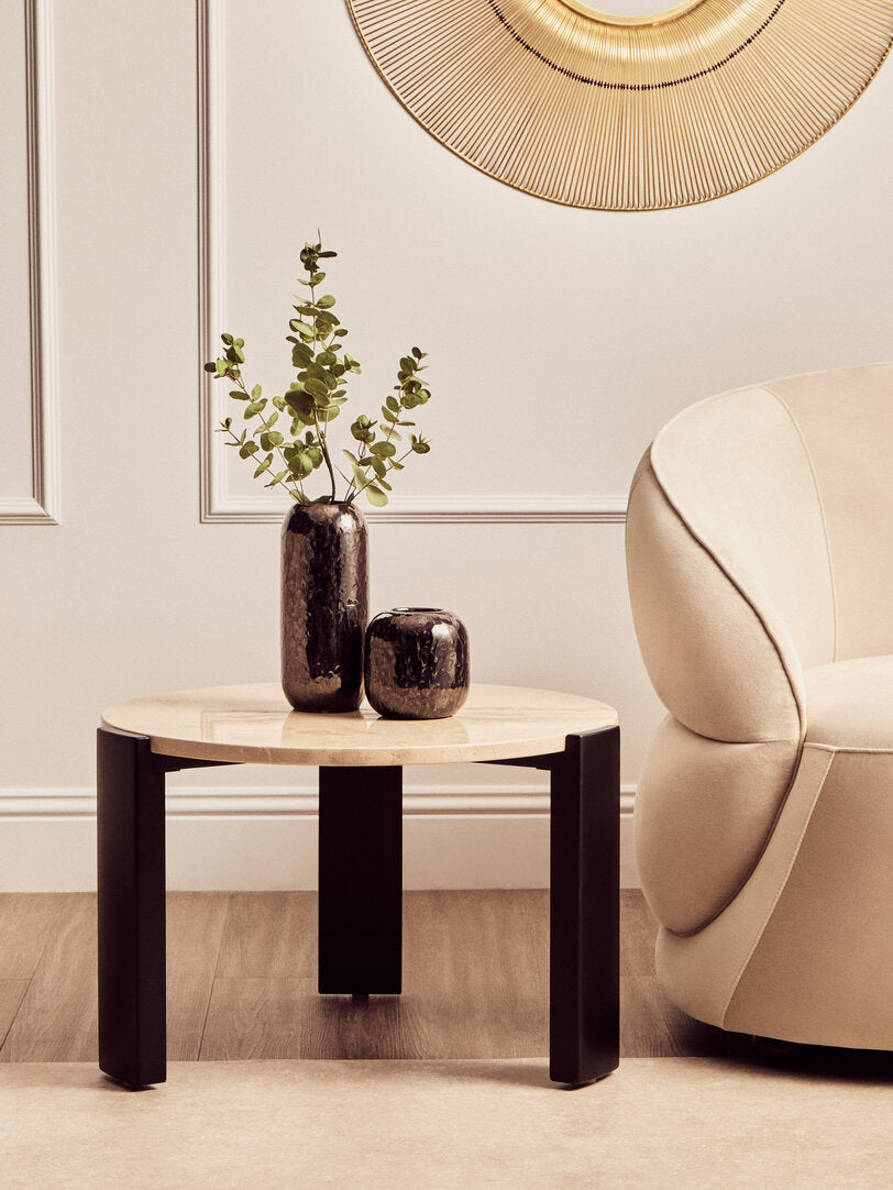 Palisades Coffee Table - Small - Cream Marble