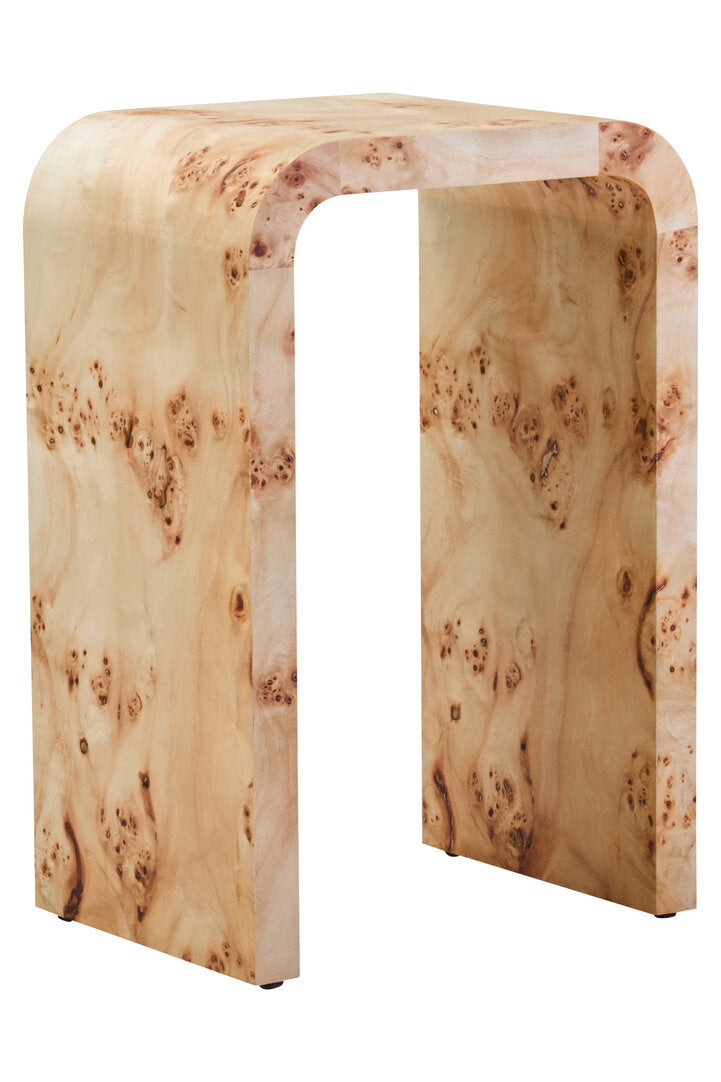 Rossetti Burl Wood Side Table