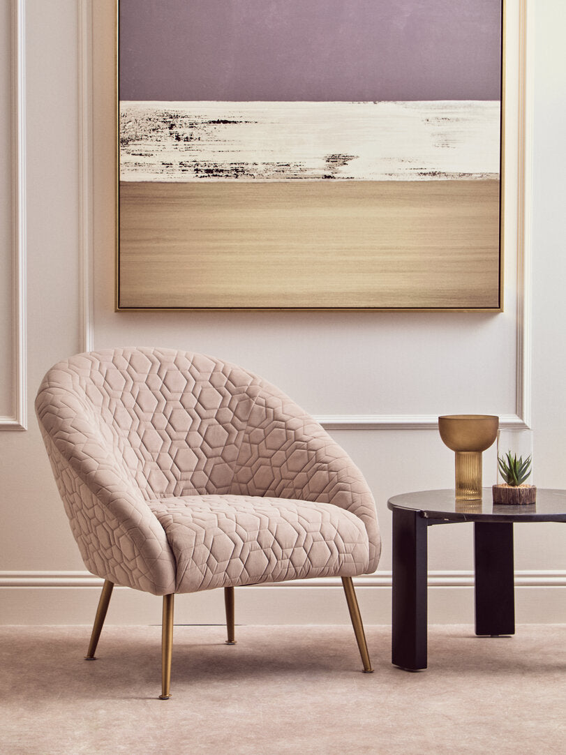 Fina Ochre Glass Vase - Small