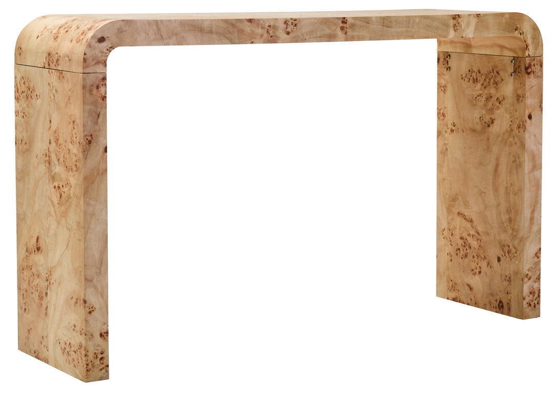 Rossetti Burl Wood Console Table