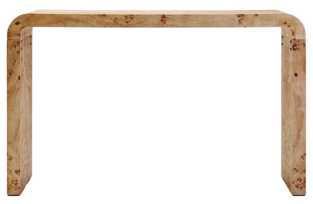 Rossetti Burl Wood Console Table