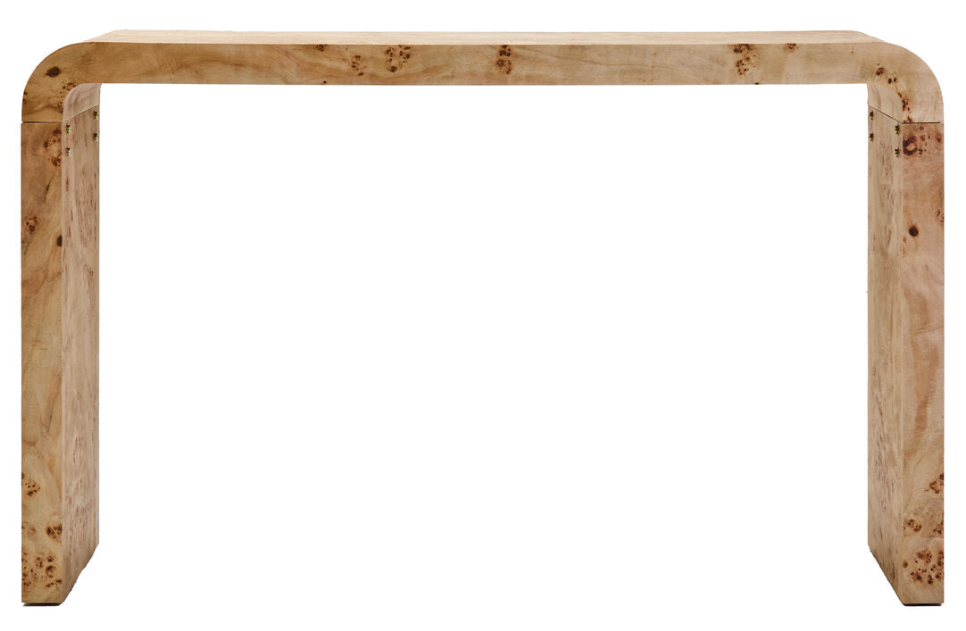 Rossetti Burl Wood Console Table
