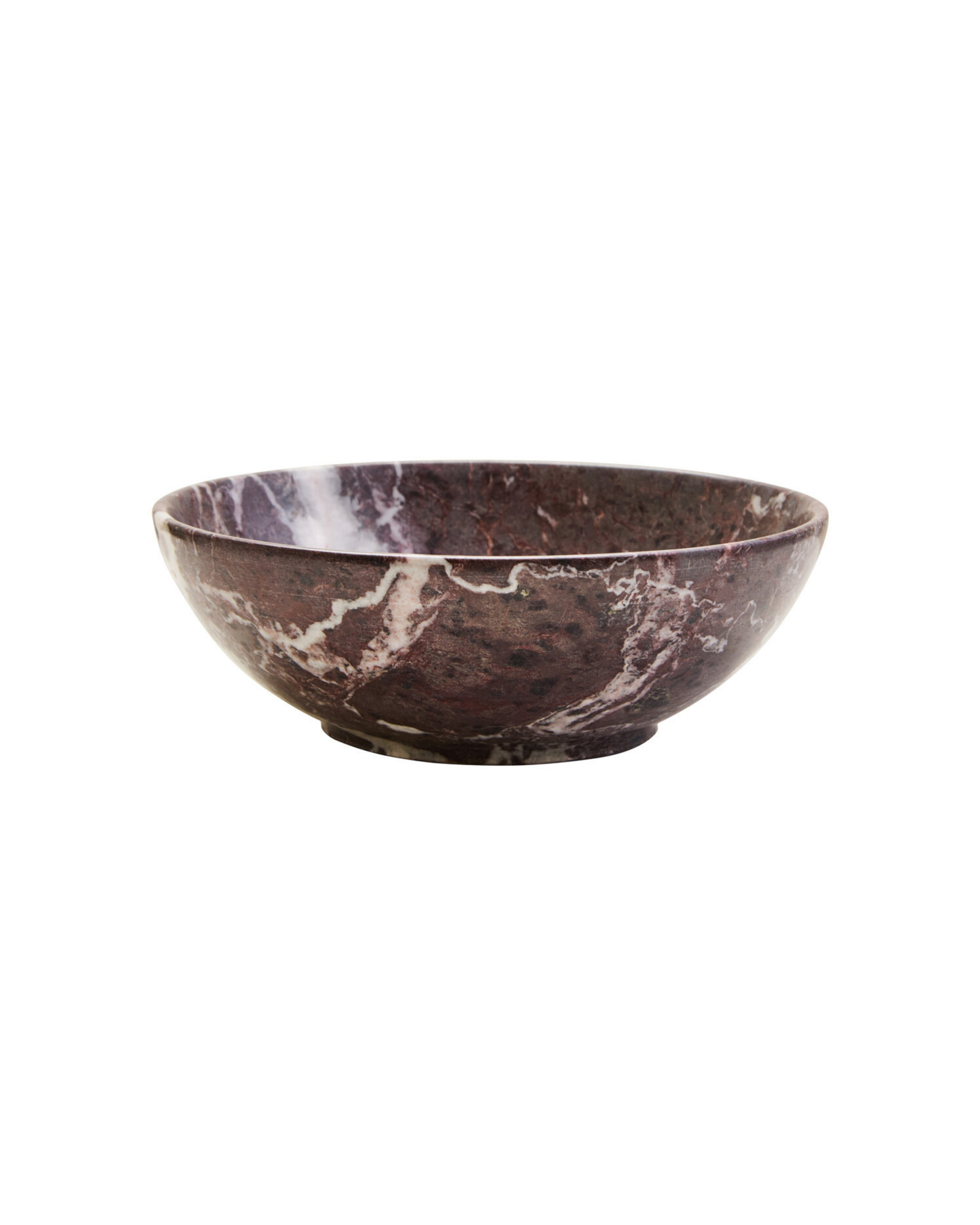Ceni Red & White Marble Bowl