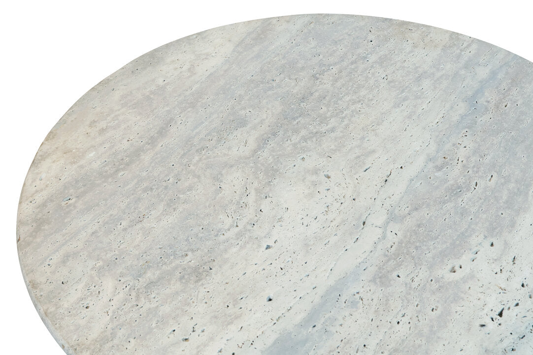 Cove Coffee Table - Travertine & Black