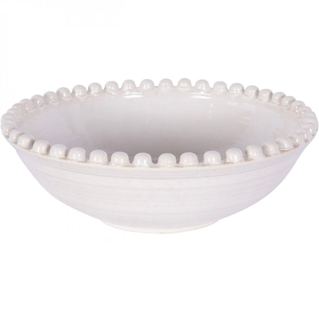 Ocean Glaze Bobble Bowl - White