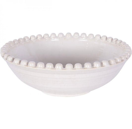 Ocean Glaze Bobble Bowl - White