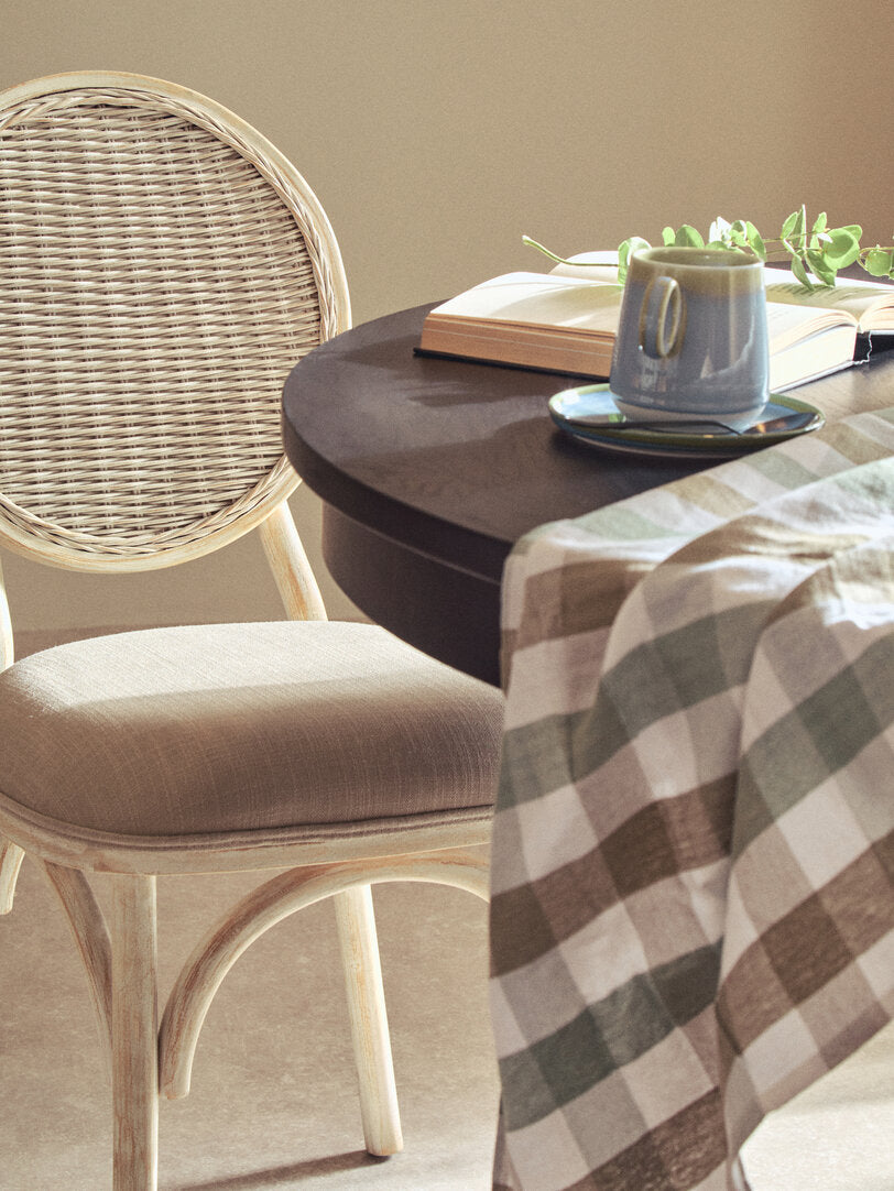 Parker Elm Wood Dining Chair - White Wash