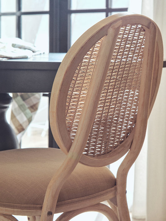 Parker Elm Wood Dining Chair - White Wash