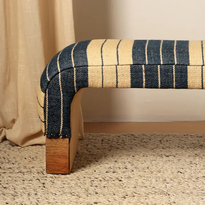 Malibu Handmade Wooden Upholstered Bench