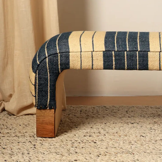Malibu Handmade Wooden Upholstered Bench