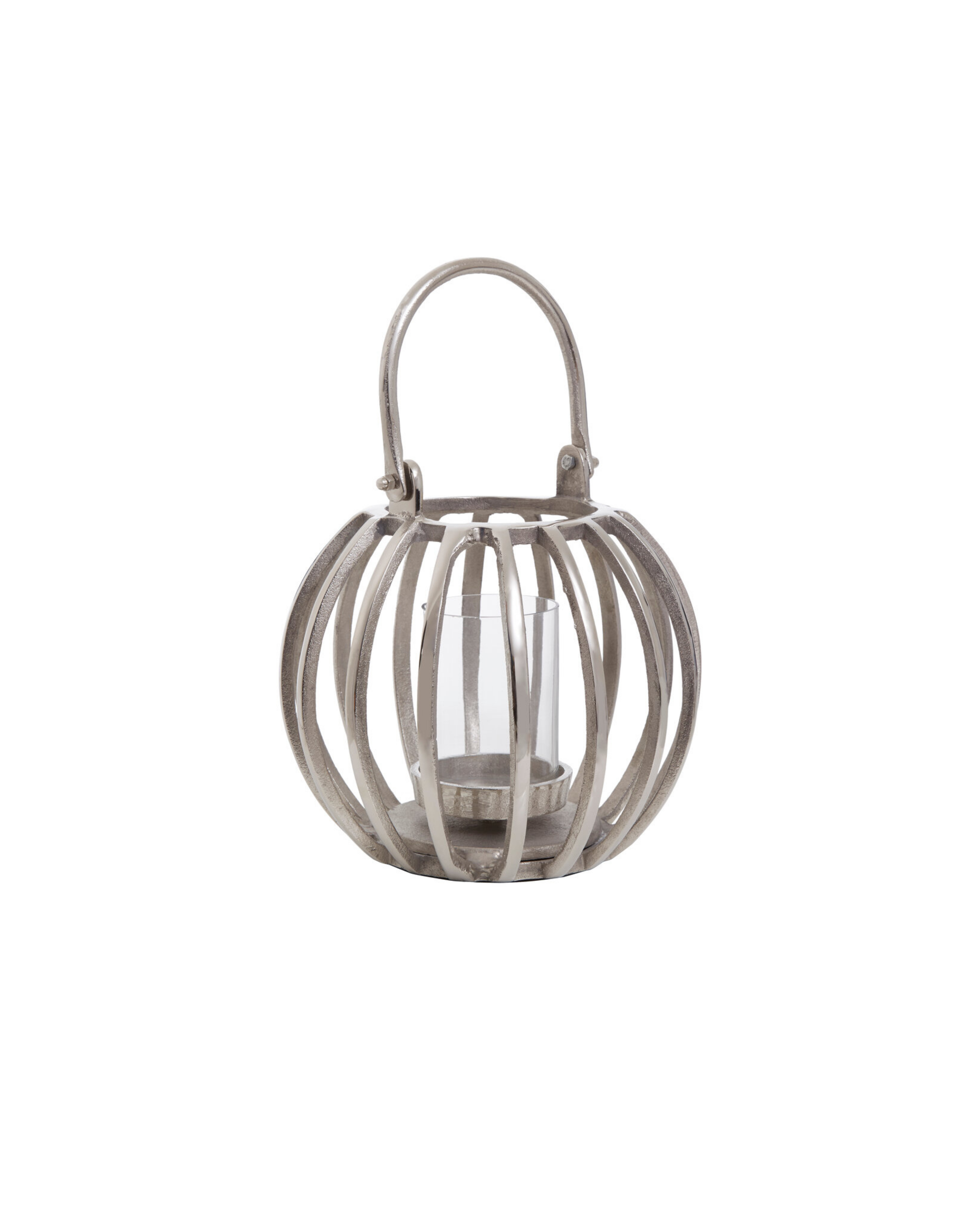 Milly Silver Finish Lantern - Small