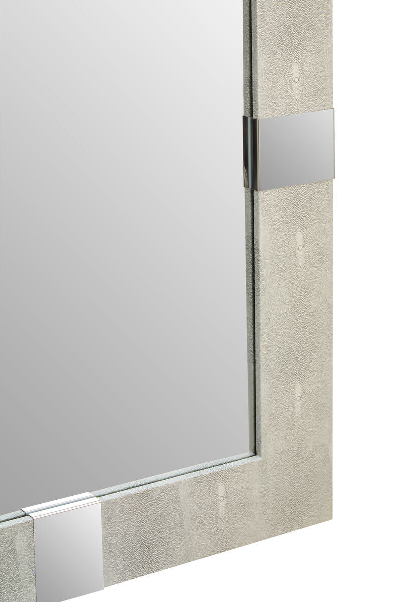 Pendry Wall Mirror - Grey Shagreen