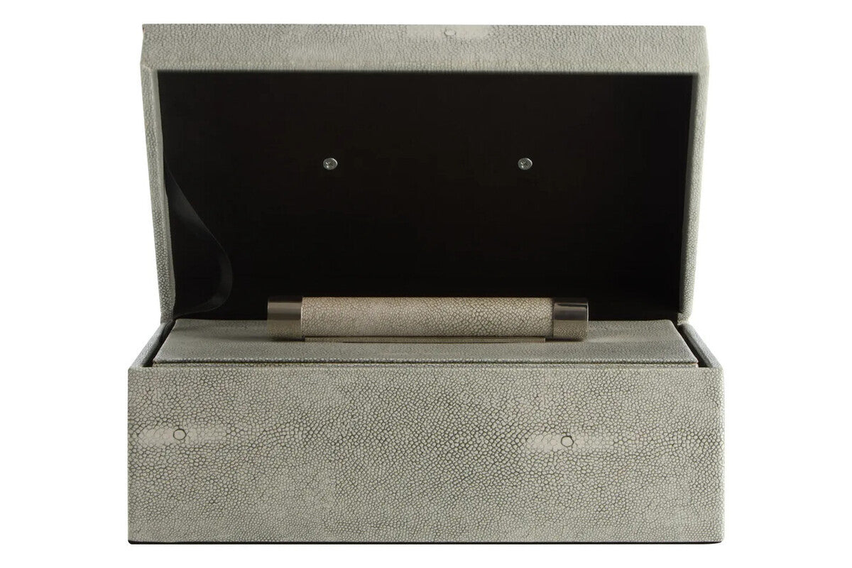 Pendry Trinket Boxes - Set of 2 - Grey Shagreen