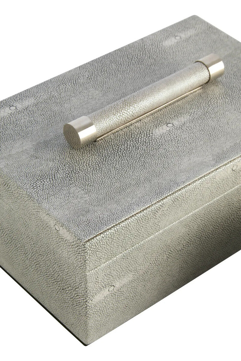 Pendry Trinket Boxes - Set of 2 - Grey Shagreen