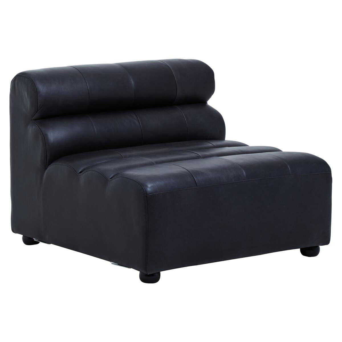 Marconi Modular Sofa Piece – Antique Black Leather