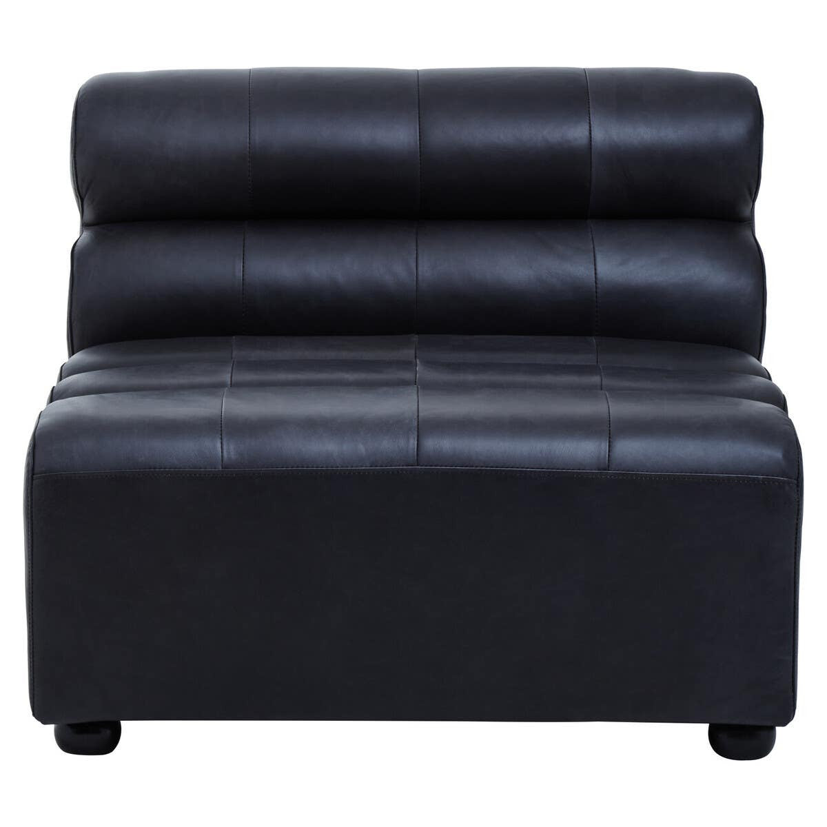 Marconi Modular Sofa Piece – Antique Black Leather