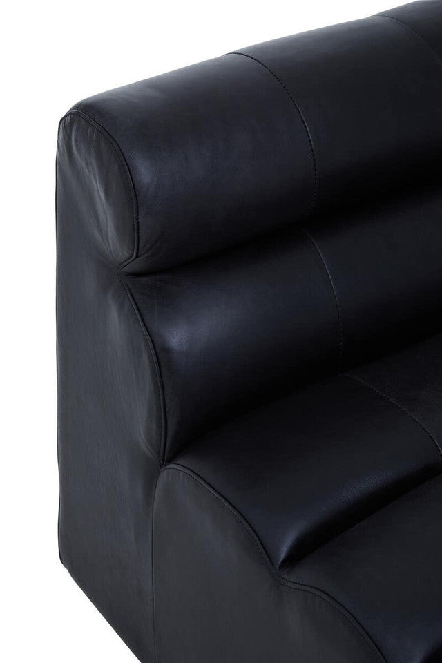 Marconi Modular Sofa Piece – Antique Black Leather