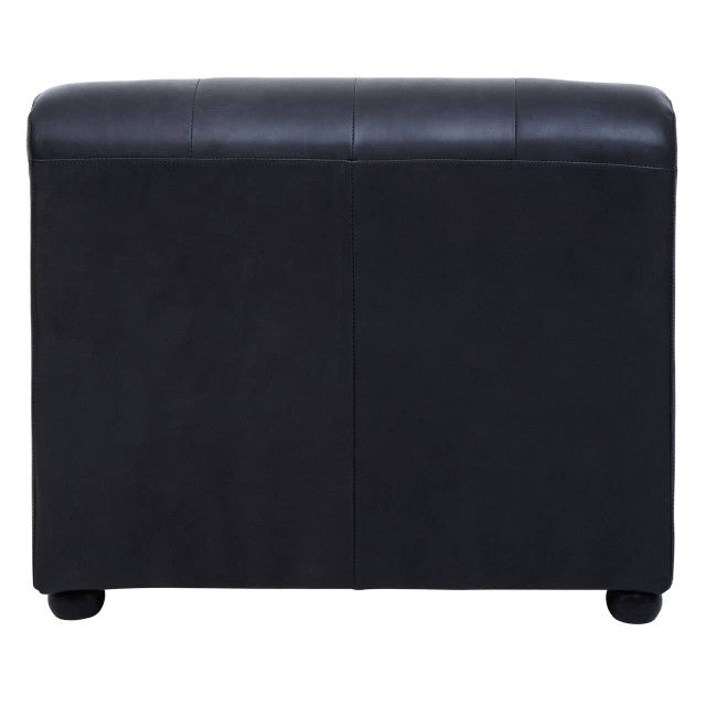 Marconi Left Arm Modular Sofa Piece – Antique Black Leather