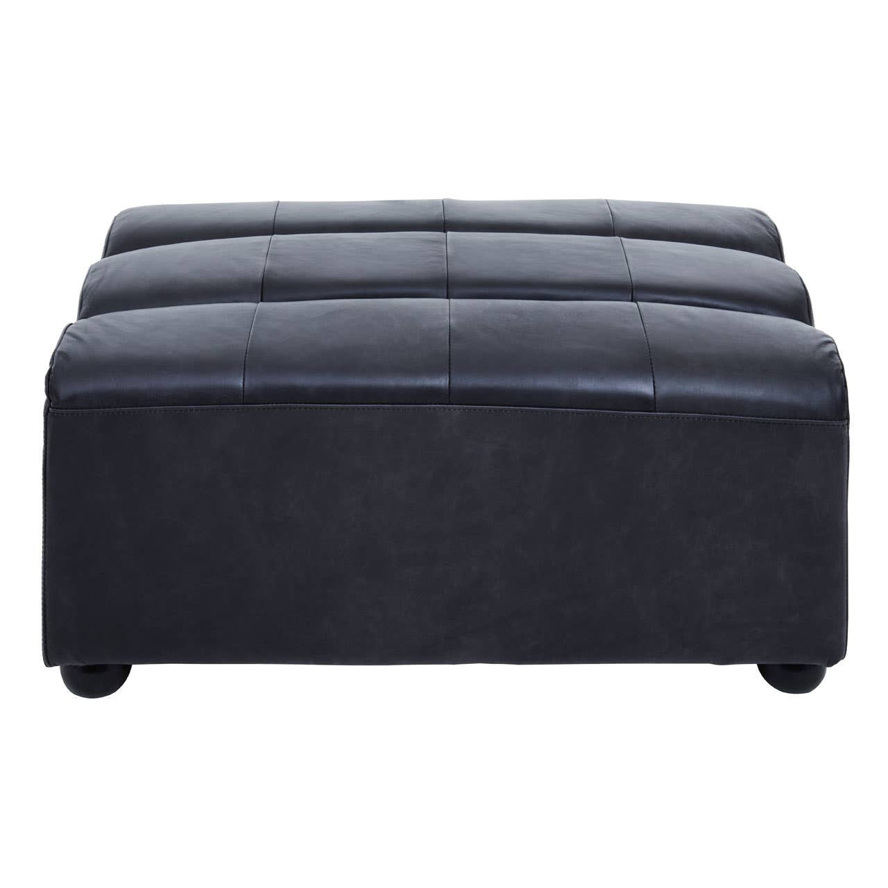 Marconi Modular Ottoman – Antique Black Leather