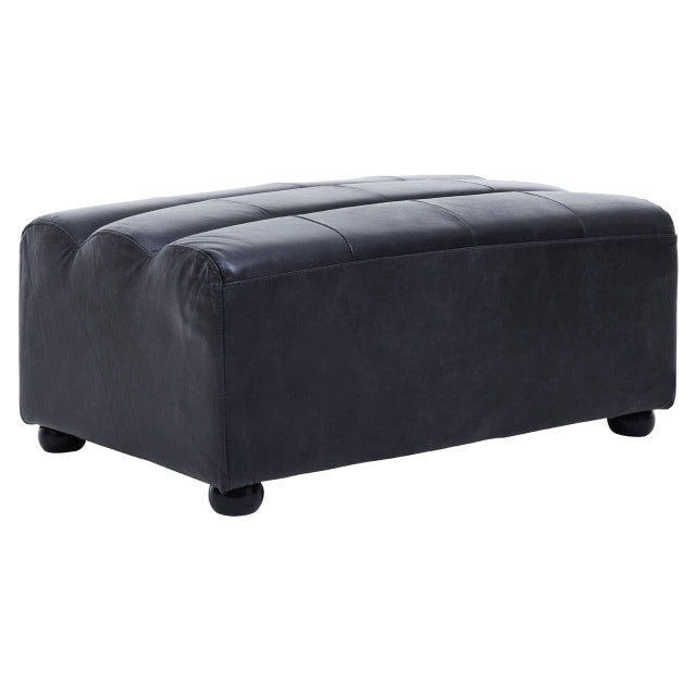 Marconi Modular Ottoman – Antique Black Leather