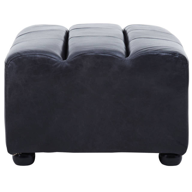 Marconi Modular Ottoman – Antique Black Leather