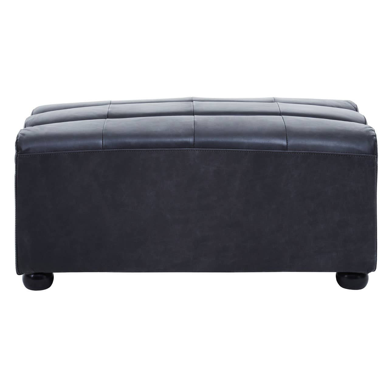 Marconi Modular Ottoman – Antique Black Leather