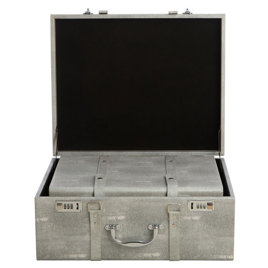 Pendry Storage Trunks - Set of 3 - Grey Shagreen