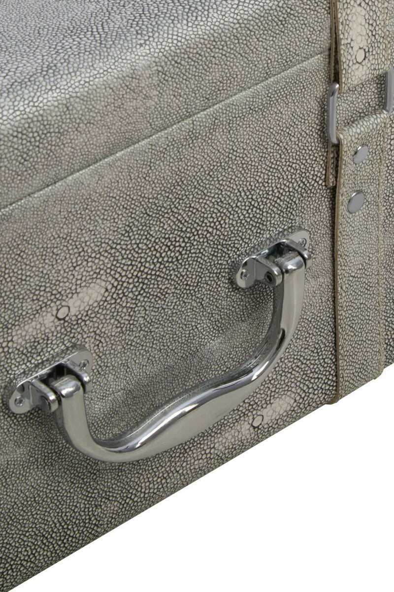Pendry Storage Trunks - Set of 3 - Grey Shagreen