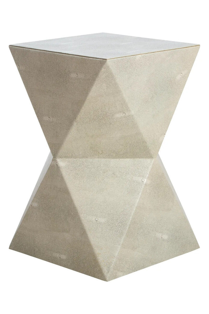 Tamara Side Table - Grey Shagreen