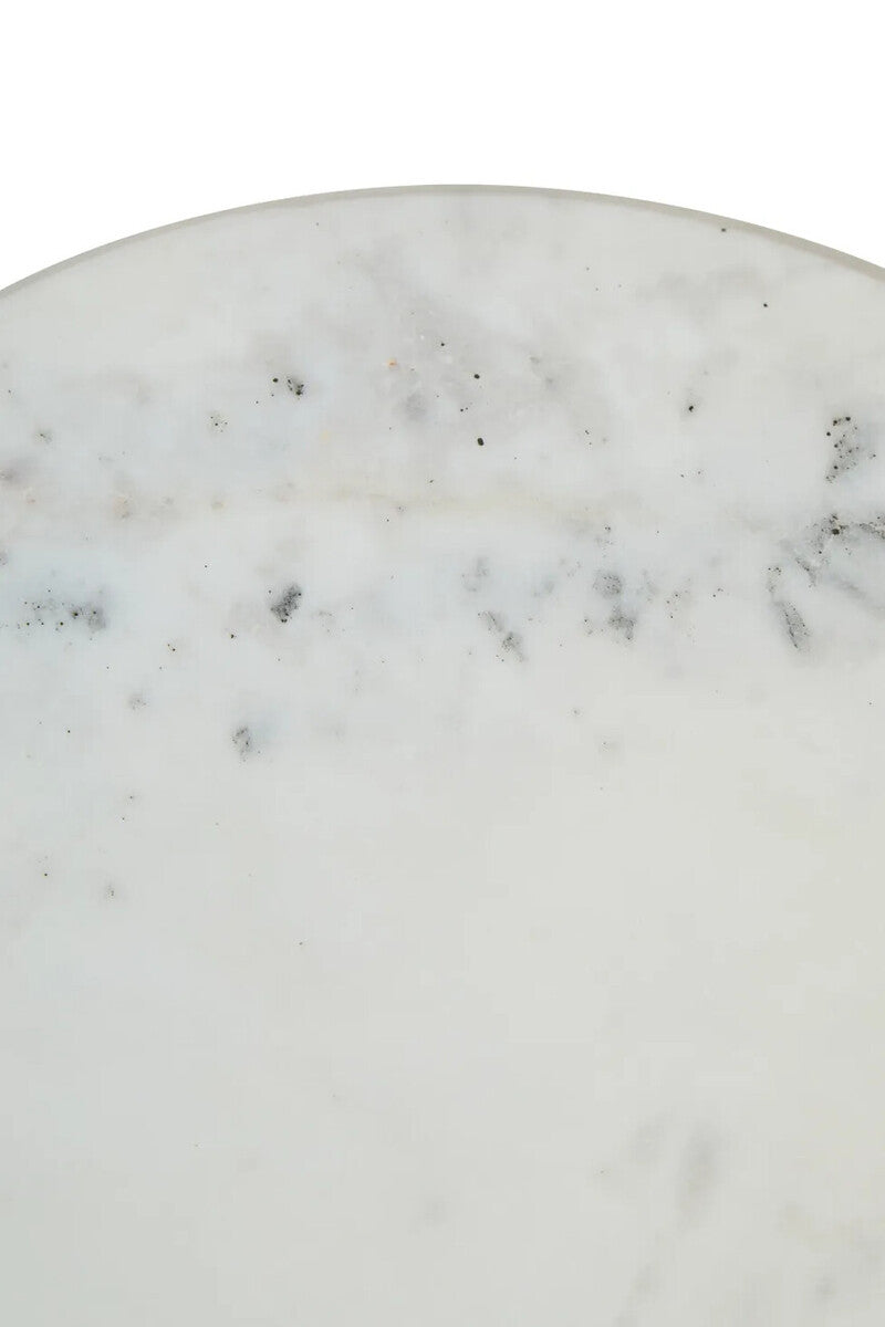 Camber Side Table - White Marble
