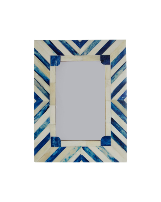 Brisa Blue & White Photo Frame - 4 x 6