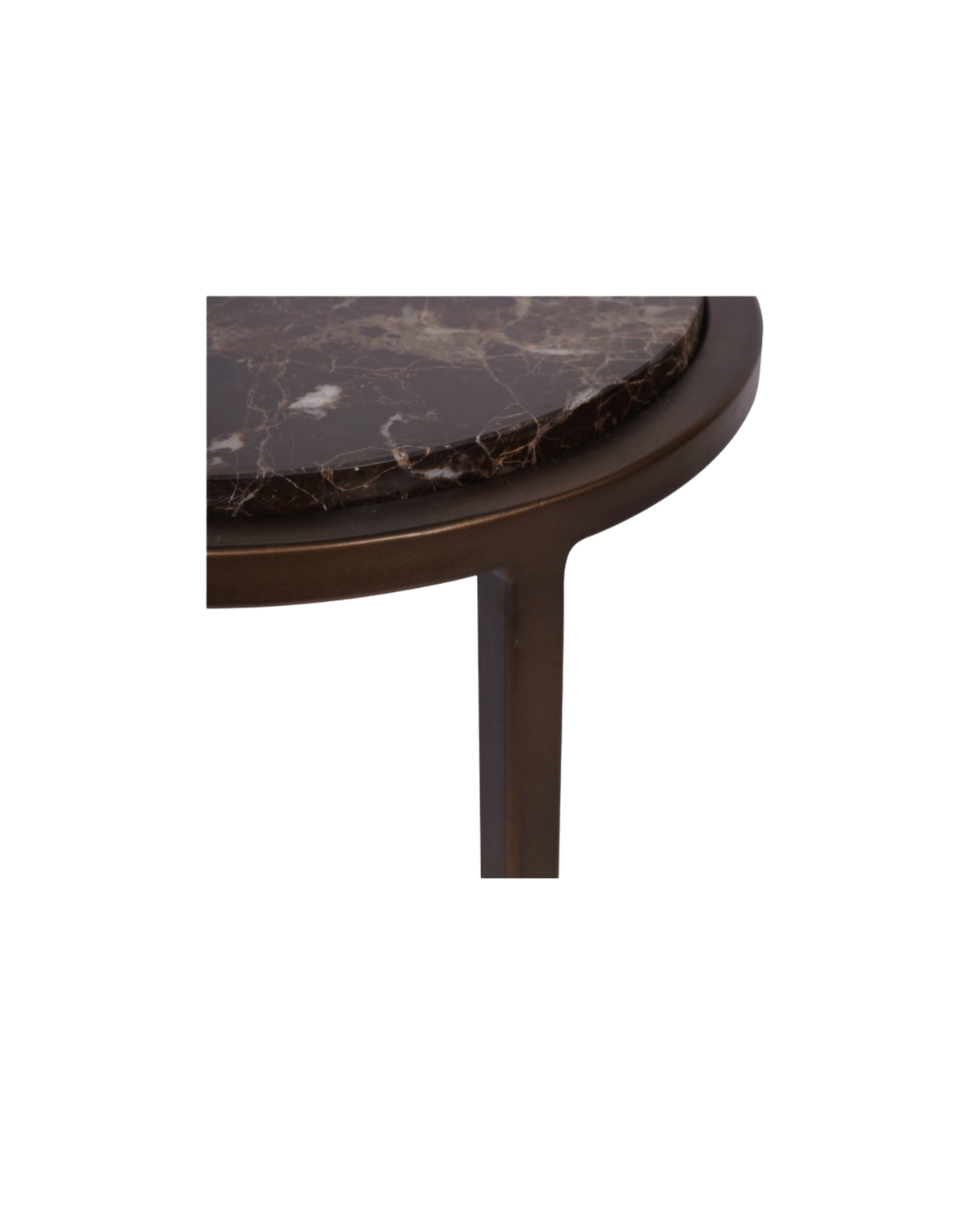 Winston Brown Emperador Marble Accent Table
