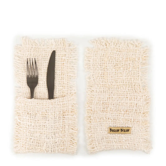 The Oh My Gee Cutlery Holder - Cream - Set of 4