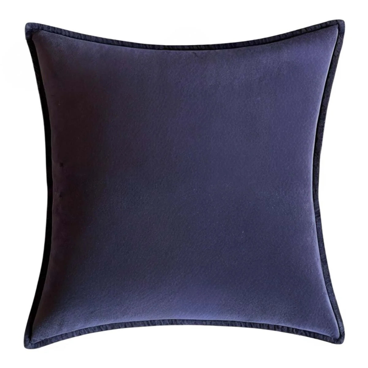 Harbour Stonewashed Velvet Cushion - Deep Navy