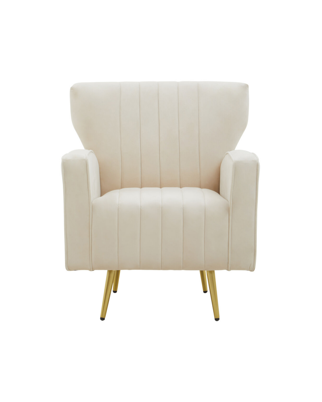 Aura Armchair - Natural Velvet