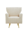 Aura Armchair - Natural Velvet