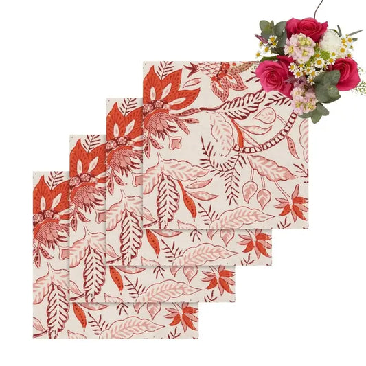 Bossa Nova Table Napkin Red - Set of 4