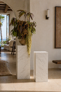 Soro Large Pedestal -White Marble
