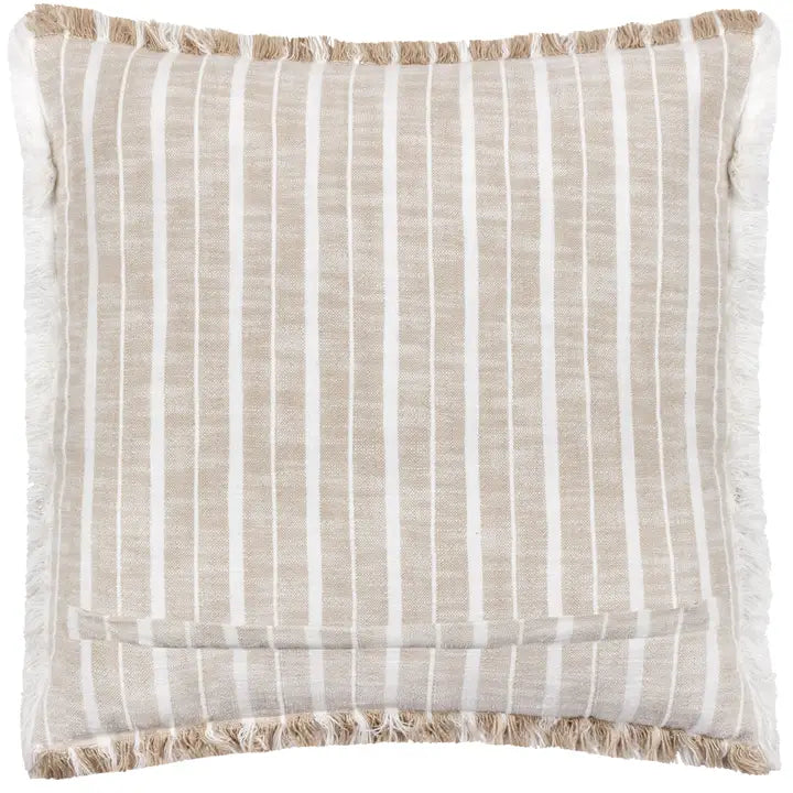 Bowman Striped Cushion Natural